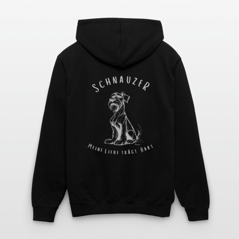 Contrast Colour Hoodie - black/heather grey