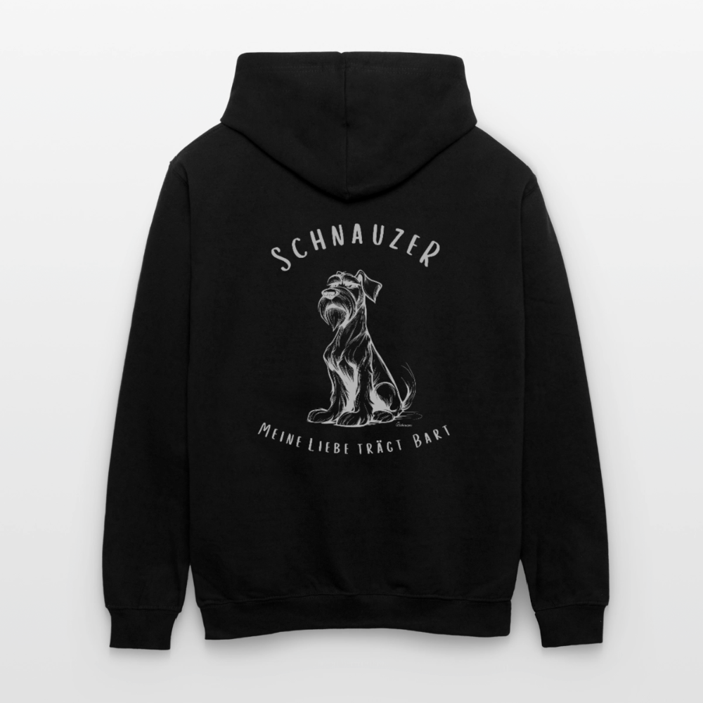 Contrast Colour Hoodie - black/red
