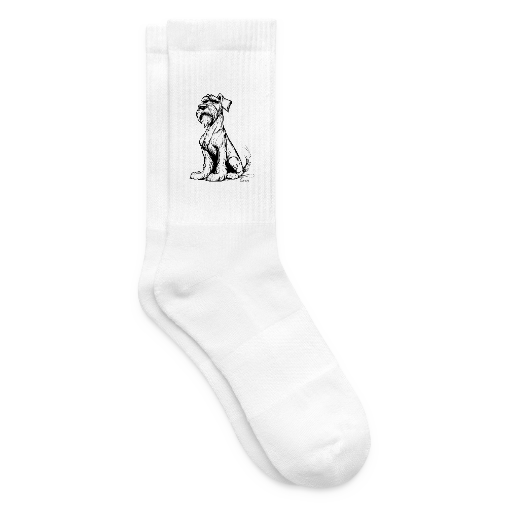 Tennis socks "Schnauzer Pur" - white
