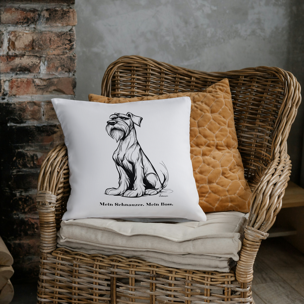 Sofa-Kissen "Mein Schnauzer. Mein Boss."