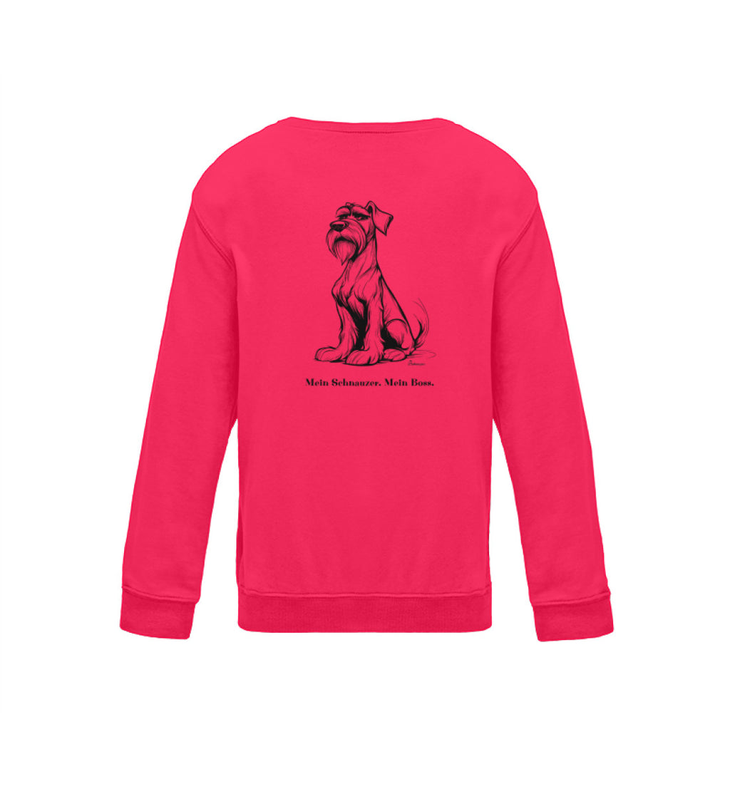 Kinder Sweatshirt "Mein Schnauzer. Mein Boss."
