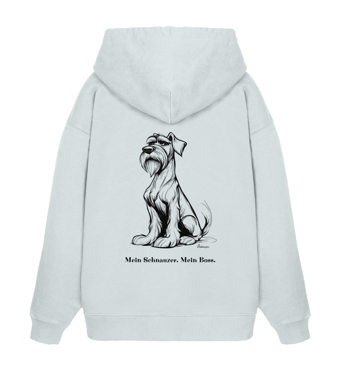 Organic Oversize Hoodie „Mein Schnauzer. Mein Boss.“ | Schnauzers.store
