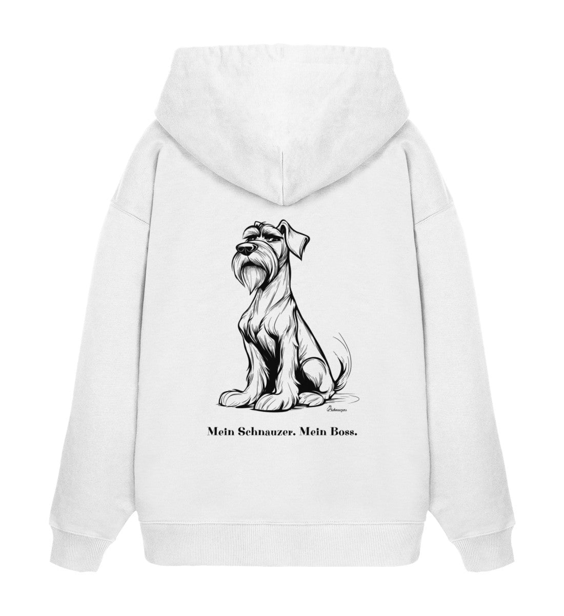 Organic Oversize Hoodie „Mein Schnauzer. Mein Boss.“ | Schnauzers.store