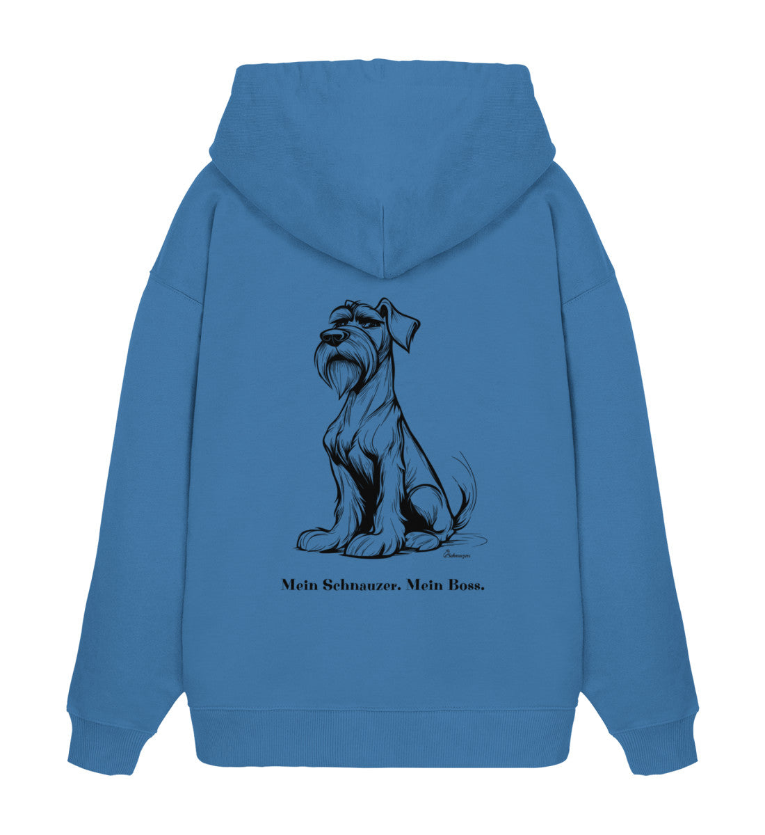 Organic Oversize Hoodie „Mein Schnauzer. Mein Boss.“ | Schnauzers.store