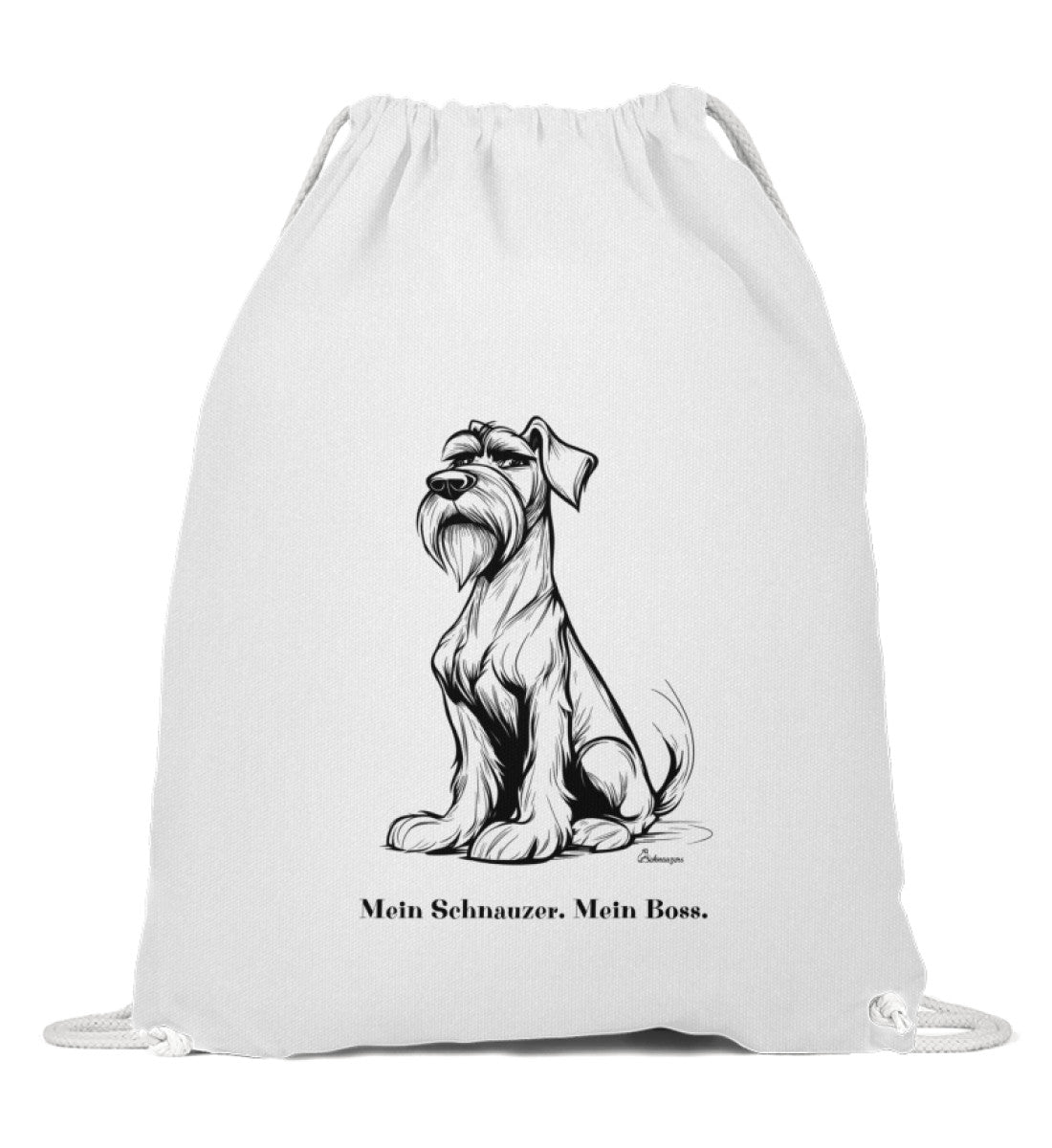 Baumwoll Gymsac "Mein Schnauzer. Mein Boss."