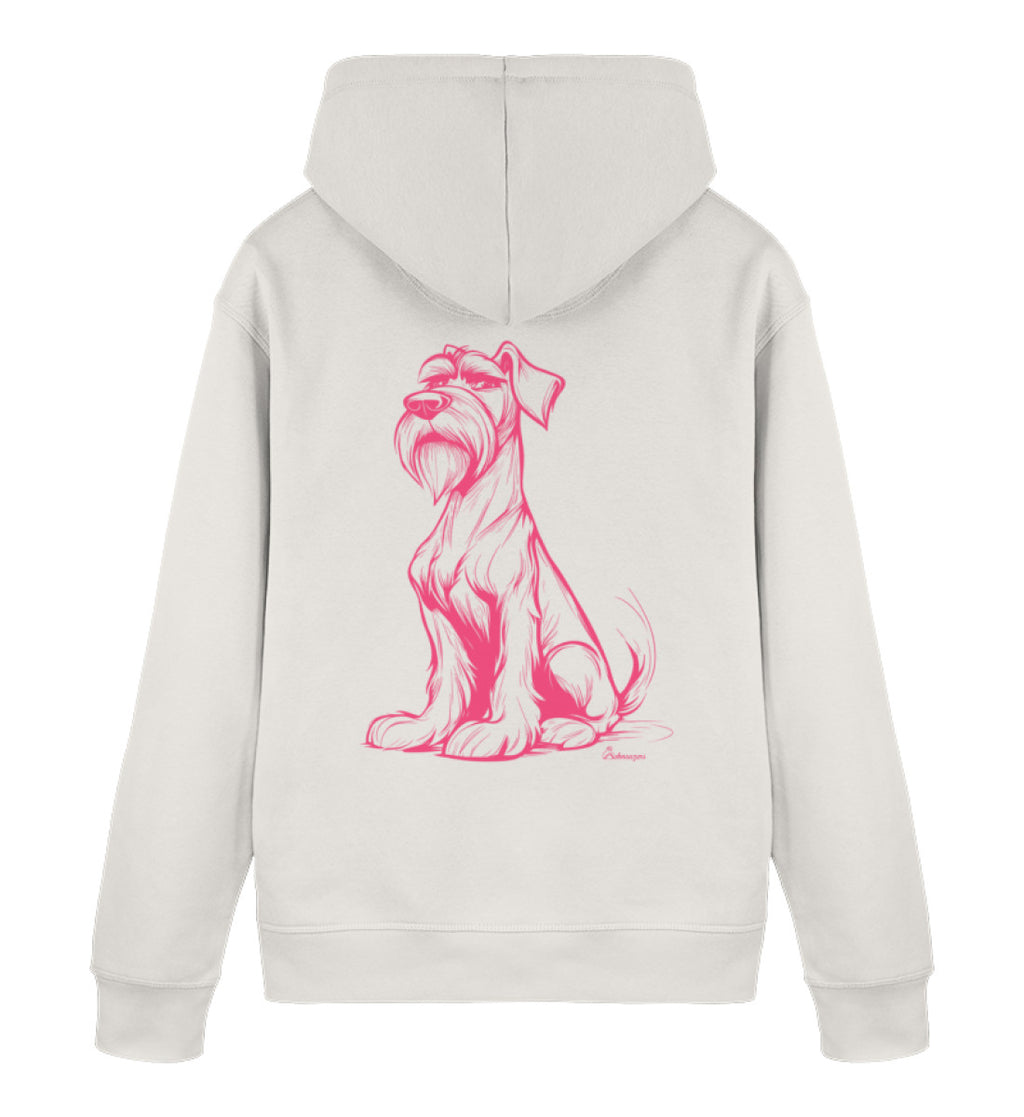 Premium Hoodie „Rosa Schnauze“ – Schnauzer Edition