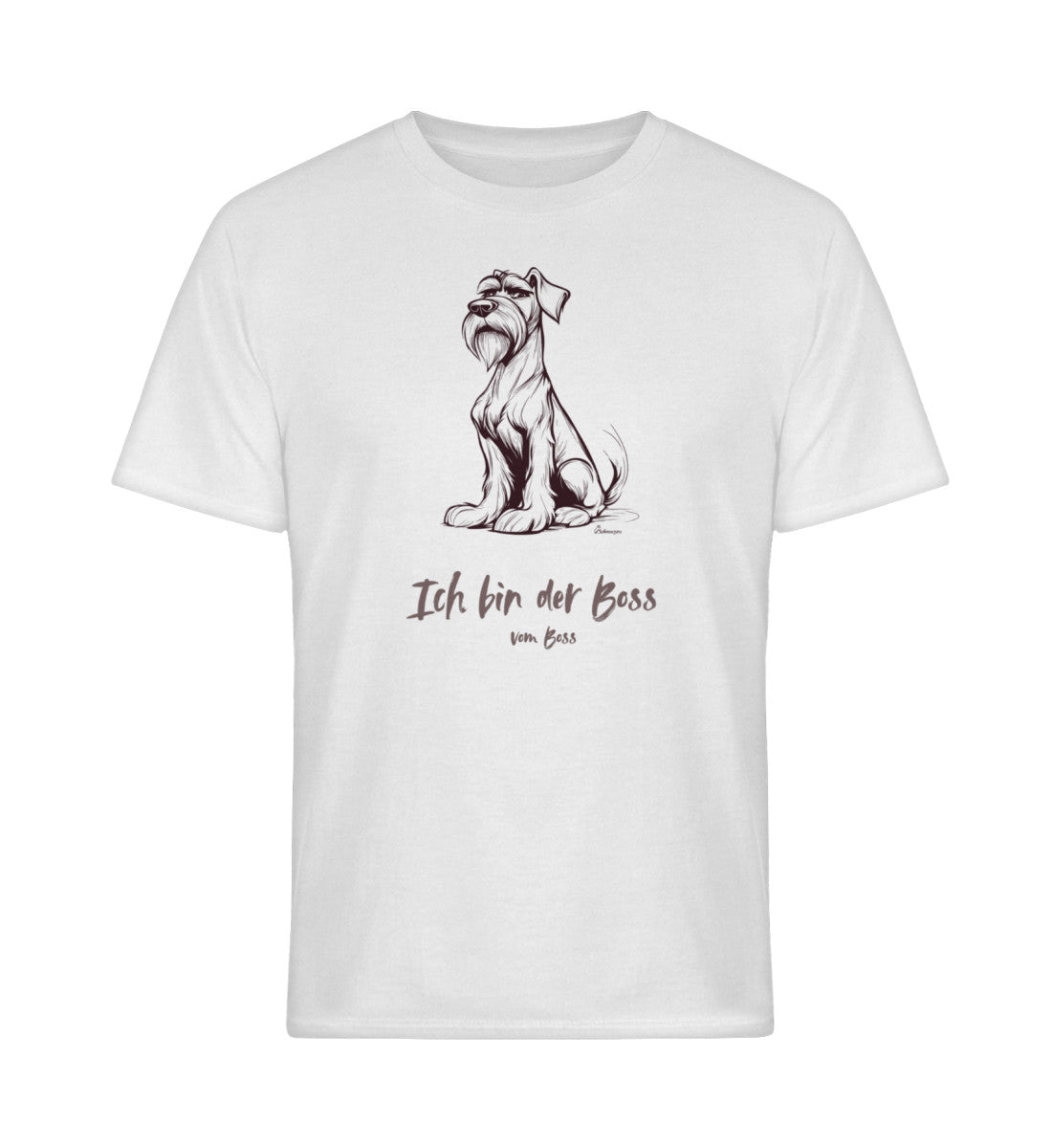 Ich bin der Boss vom Boss‘ – humorvolles Design für T-Shirts. White-3
