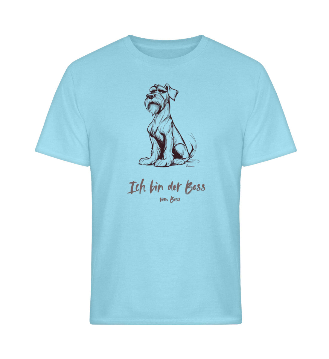 Ich bin der Boss vom Boss‘ – humorvolles Design für T-Shirts. Light Blue-5745