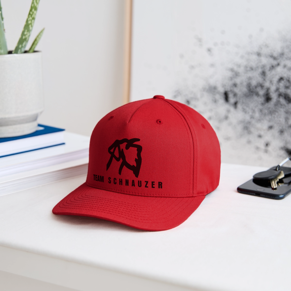 Team Schnauzer Cap – Flexfit Basecap mit Statement Schwarz