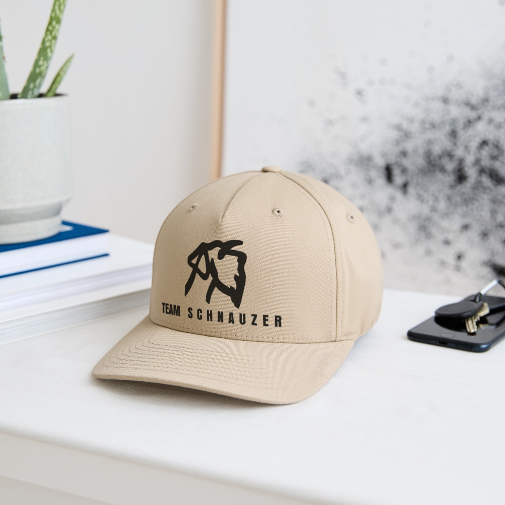 Team Schnauzer Cap – Flexfit Basecap mit Statement Schwarz